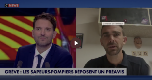 Sapeurs-pompiers en grève : l&rsquo;intervention de Mathieu Manetti sur CNews